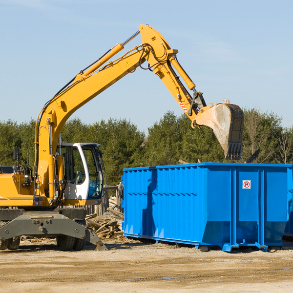 what size residential dumpster rentals are available in Blackman Michigan